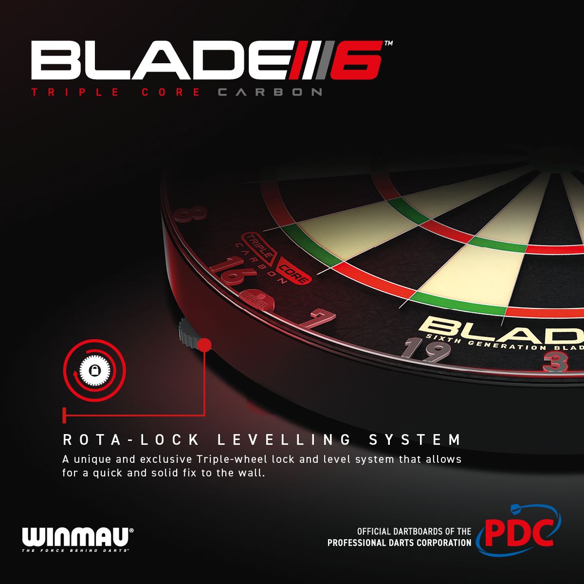 Winmau Blade 6 Triple Core - Dartbord