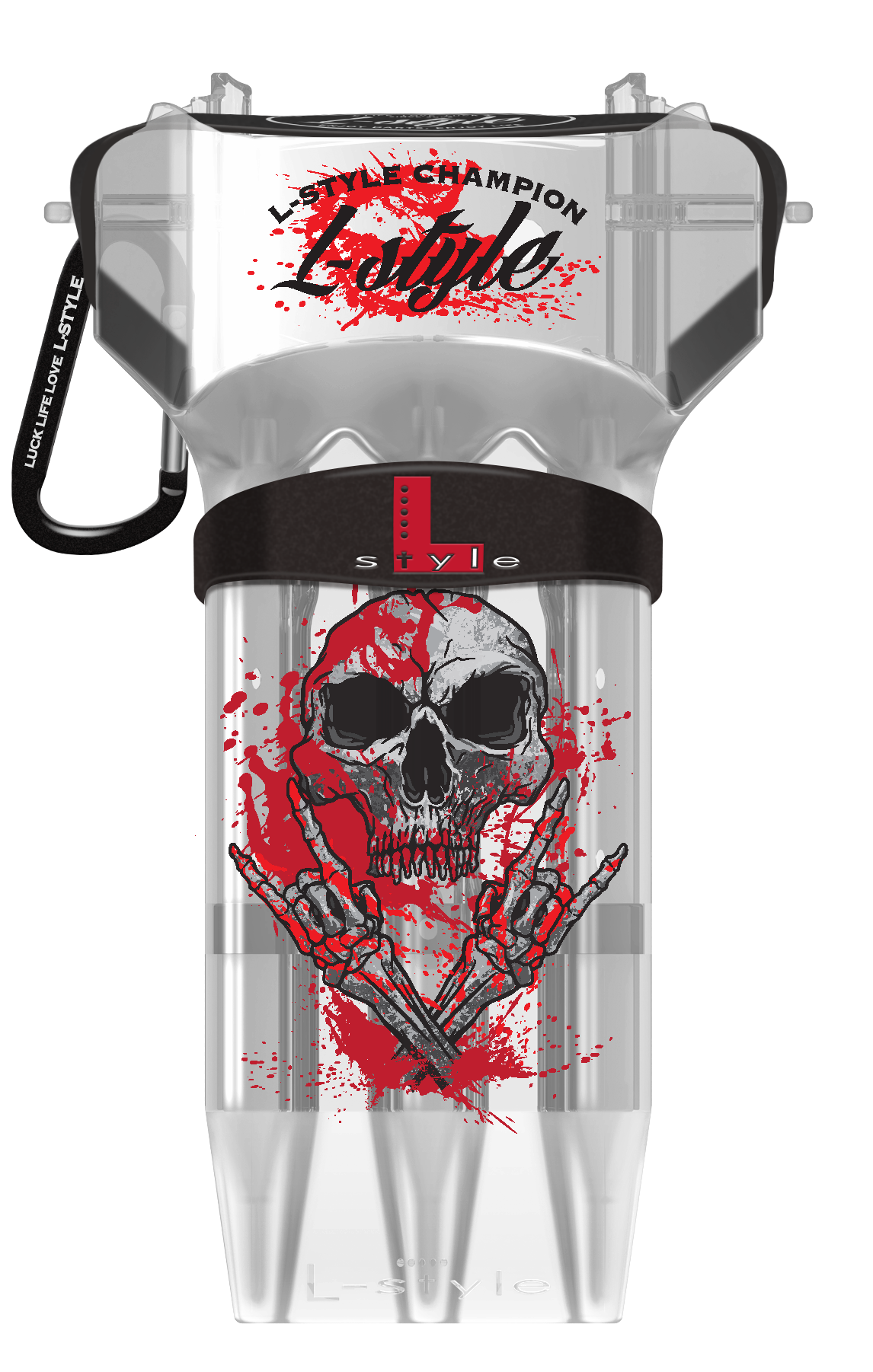 L-Style Krystal One Dart Case Ryan Searle v3  clear white