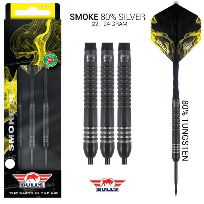 Bull's Smoke 80% Silver 24g Steeltip